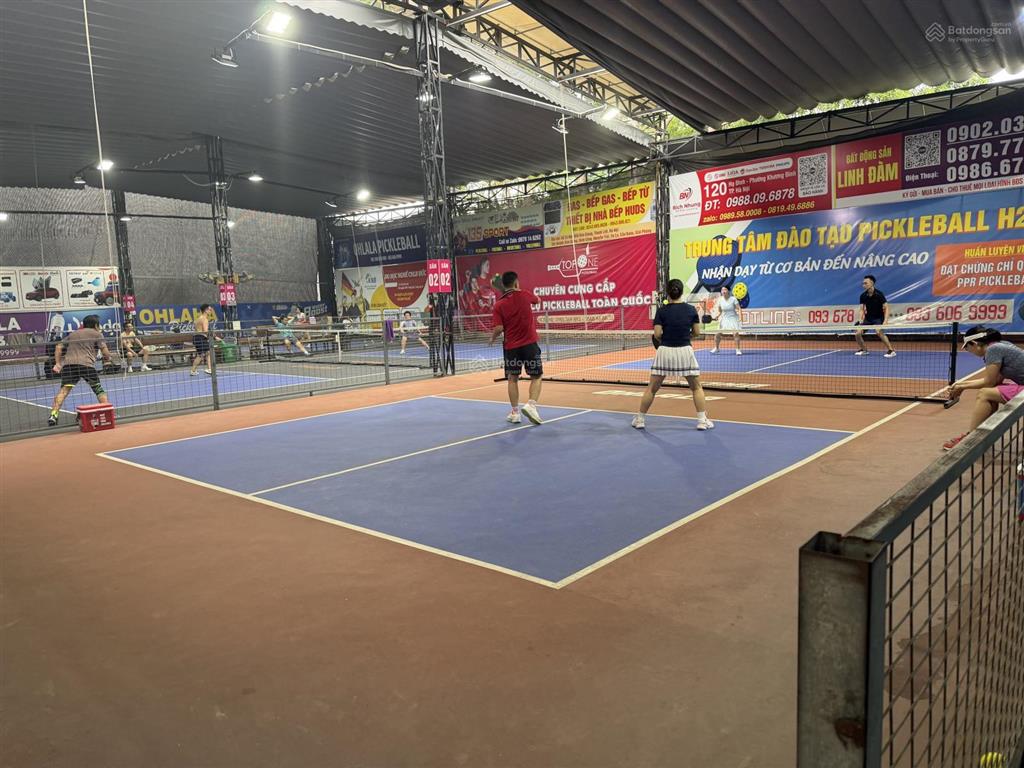 Sang nhượng 5 sân pickleball đường hồng quang, định công, dt 1000m2, mt 45m, đang khai thác