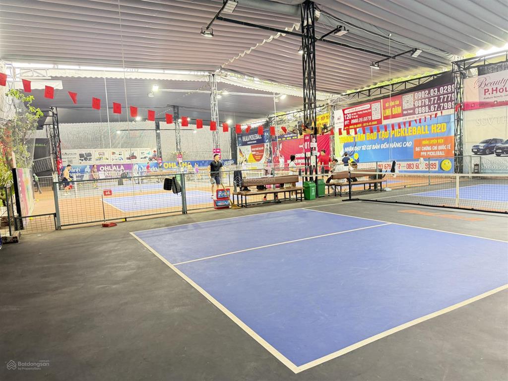 Sang nhượng 5 sân pickleball đường hồng quang, định công, dt 1000m2, mt 45m, đang khai thác