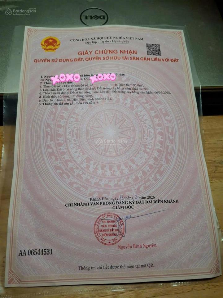 Mặt tiền hương lộ 45 diên phú gần cầu voi