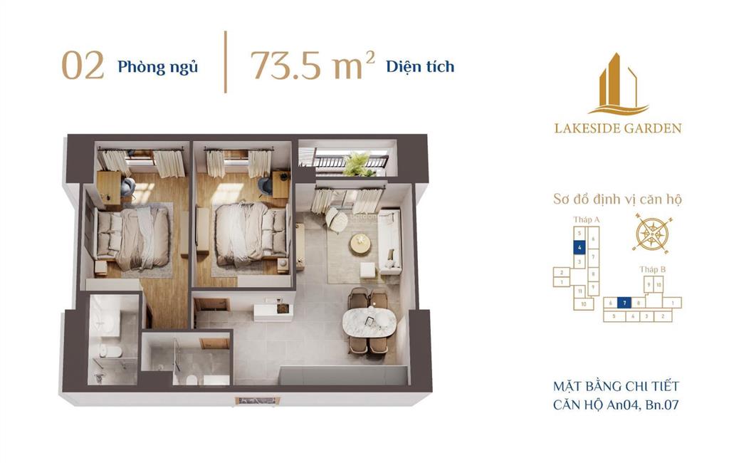 Lakeside garden sống chuẩn resort giữa lòng lê hồng phong, giá chỉ từ 45tr/m2, quỹ căn siêu đẹp!