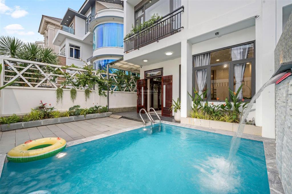 Cho thuê nguyên căn villa hồ bơi  view sông hàn  mặt tiền khu nam việt á  dòng tiền 150tr/th