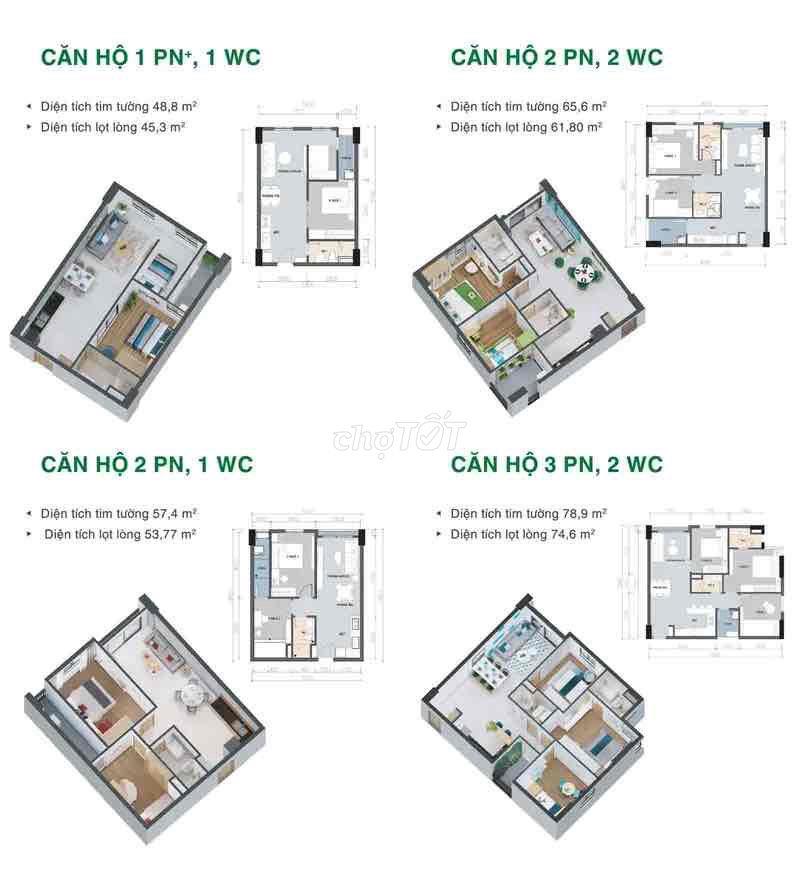 Cần bán căn góc 3PN Picity đẹp nhất dự án