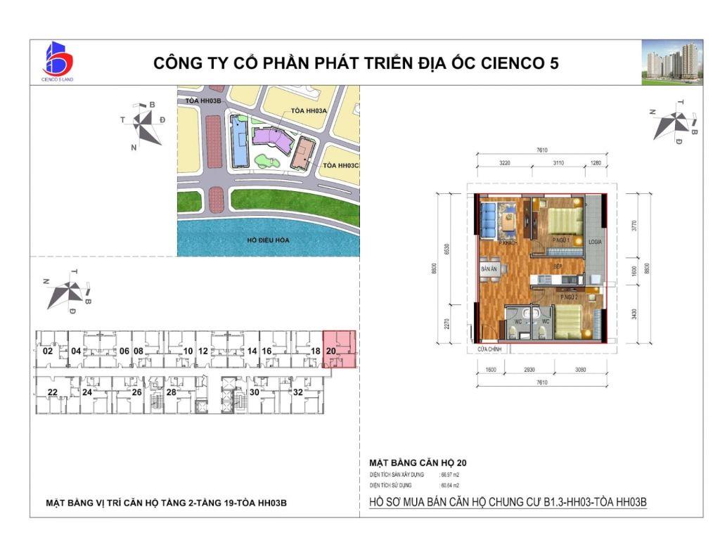  Chủ cần bán gấp, giảm sâu căn góc chung cư Thanh Hà Cienco 5