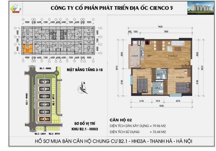 Cần bán gấp căn góc chung cư Thanh Hà Cienco 5, 80m2 chỉ hơn 2,8 tỉ