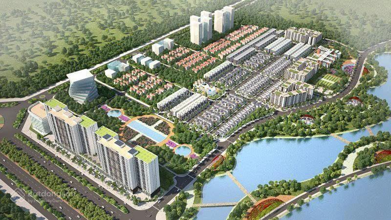 Bán đất nền biệt thự trục chính đường lớn diamond park mê linh, diện tích 300m2