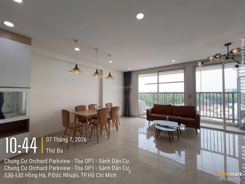 Cho thuê orchard parkview vào ở ngay 2pn 2wc full nội thất y hình 88m2 giá 19.5tr gần sân bay