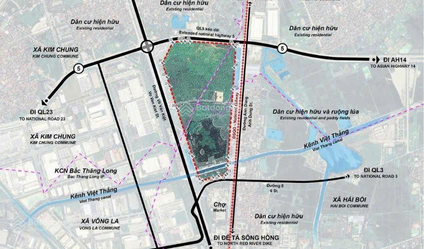 Hateco đông anh 6xtr/m2, nằm giữa vđ3 & vđ2, cách kcn thăng long chỉ 2 phút