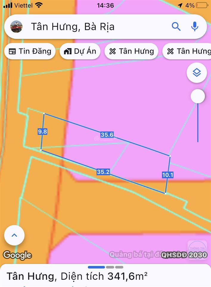 Bán nhanh lô đất mặt tiền đường lê trọng tấn tân hưng tp bà rịa (long hương tp hồ chí minh)