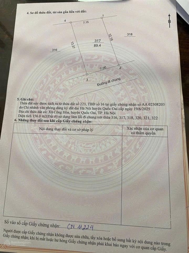 Chính chủ bán lô thổ cư tại cộng hoà xã hưng đạo hà nội