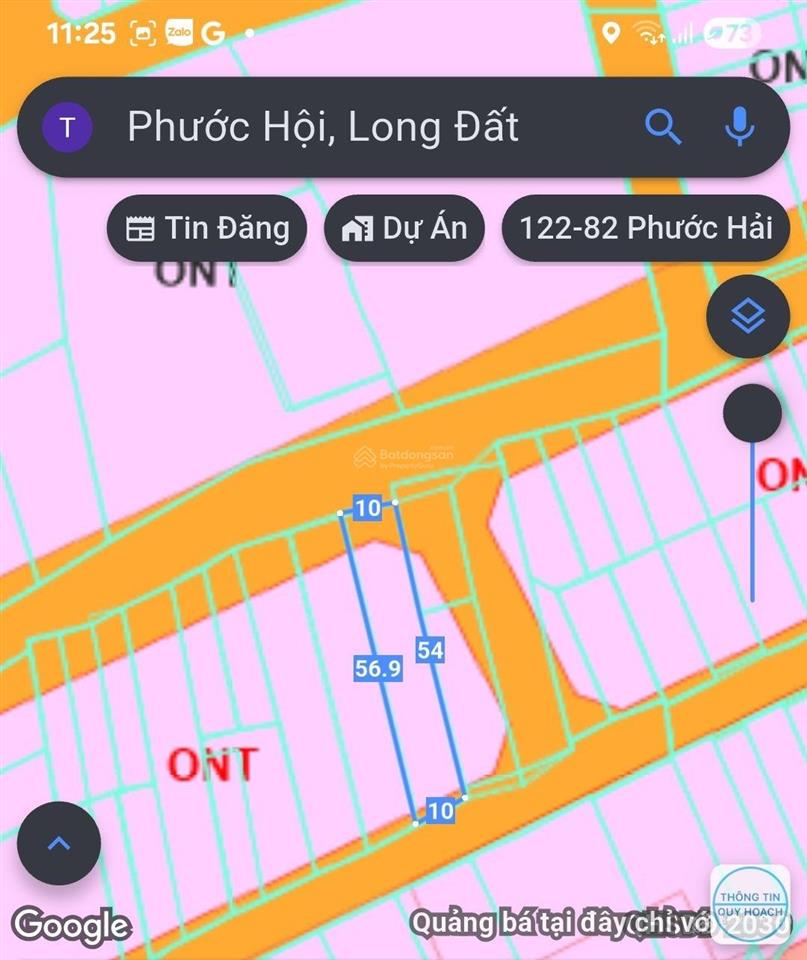 Bán đất tại lộc an, 4,85 tỷ, 562 m2, view đẹp, uy tín
