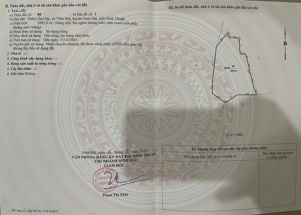 Quỹ đất 1.2ha view trực diện vịnh vĩnh hy mặt tiền 702 hơn 200m