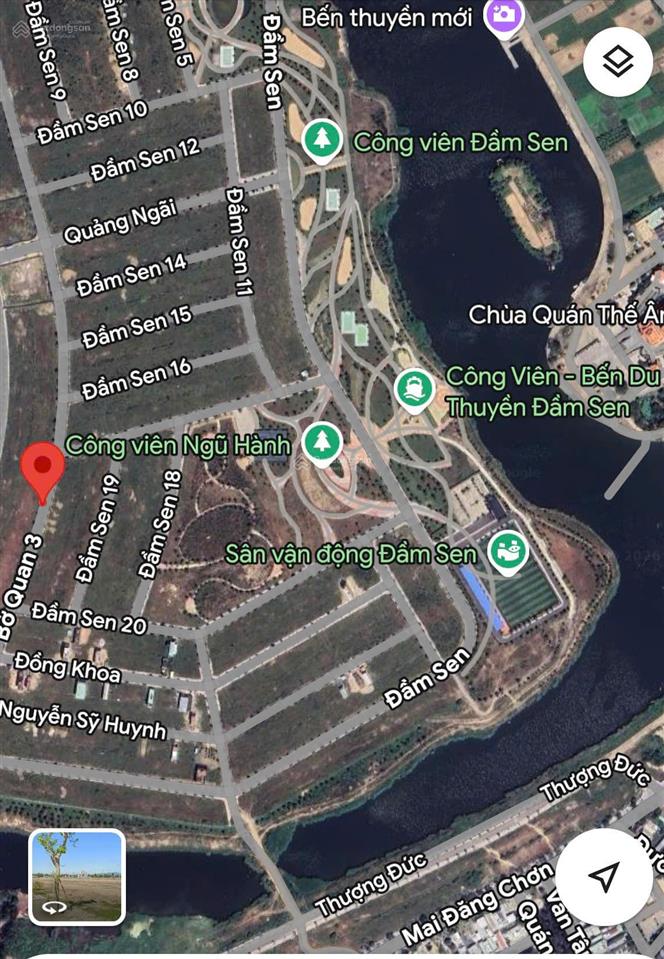 Cần tiền bán lô đất siêu rẻ đường anh đức, đẹp nhất khu đầm sen, nam hoà xuân, đà nẵng