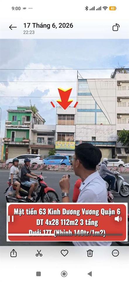 Mặt tiền Kinh Dương Vương 4x28 1 trệt 2 lầu