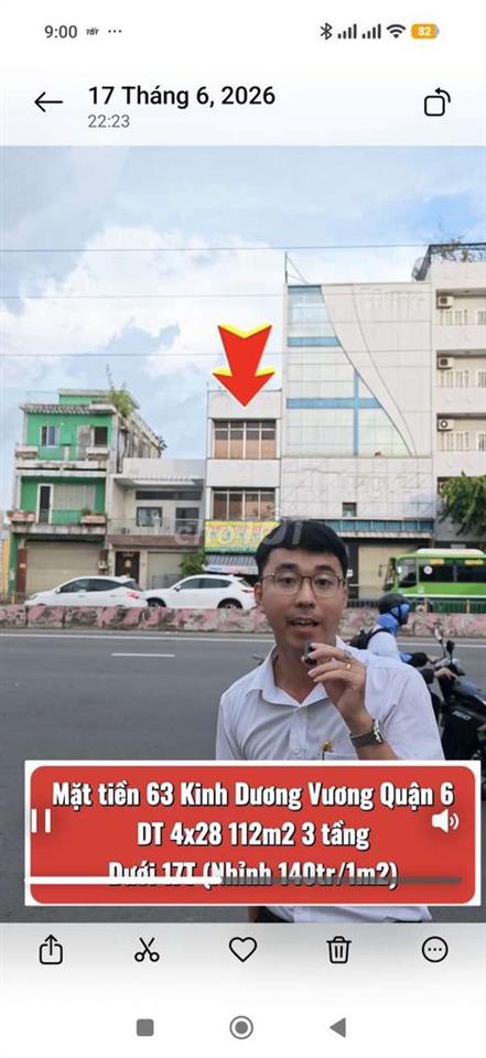 Mặt tiền Kinh Dương Vương 4x28 1 trệt 2 lầu
