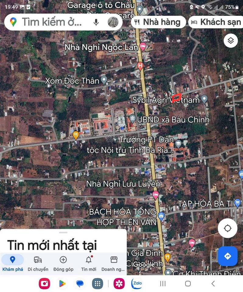 Cần bán buôn, sỉ 04 lô đất liền kề trung tâm xã bàu chinh, châu đức, giá 16,1 tỷ.  0903 226 ***