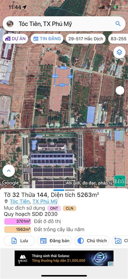 Bán lô đất đẹp ngay công ty all well hơn 1000 công nhân, 5263m2  300m2 tc giá 18 tỷ