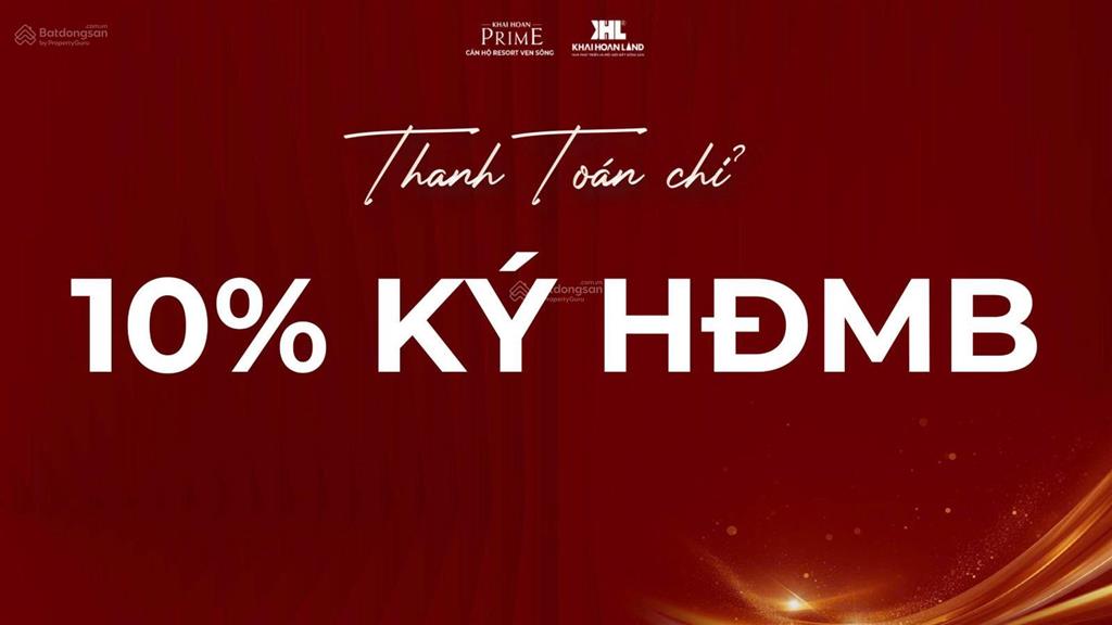 Lộc vàng ưu đãi căn hộ khải hoàn prime giá từ 3,4 tỷ, tặng 1 chỉ vàng