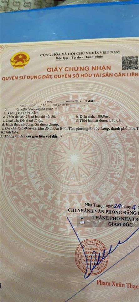 Bán đất kđt an bình tân đã có sổ riêng bao ép cọc giá chỉ 72.5 triệu/m2 bao mọi thủ tục sang tên