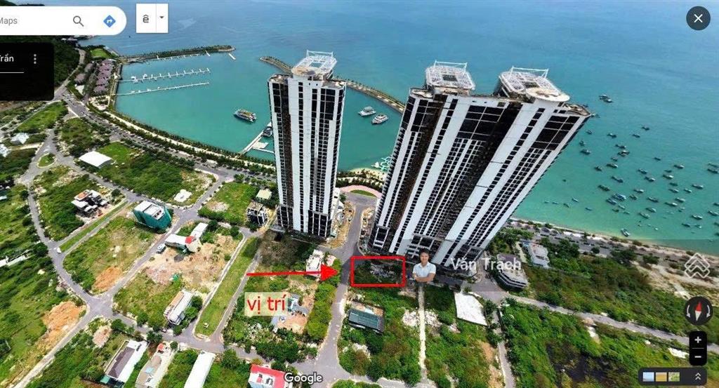 Bán đất 2 mặt tiền biệt thự vĩnh hòa, cách biển 100m, sổ đỏ riêng, đường rộng 26m