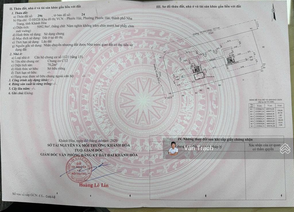 Bán căn góc view đông nam ct2 phước hải nha trang sổ riêng nội thất đầy đủ vào ở ngay