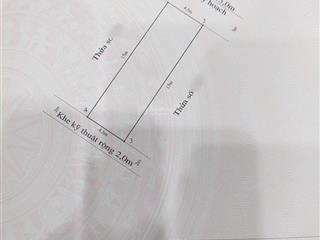 Mặt đường bùi xuân hoài (lô 26d lê hồng phong)  67,5m2  mt 4,5m  khe kỹ thuật 2m  giá 135 tr/m2