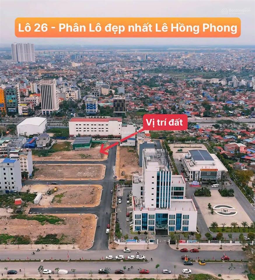 Khu phân lô 26bc lê hồng phong  248m2  mặt tiền 14,58m  lô góc đẳng cấp  giá nhỉnh 120 tr/m2