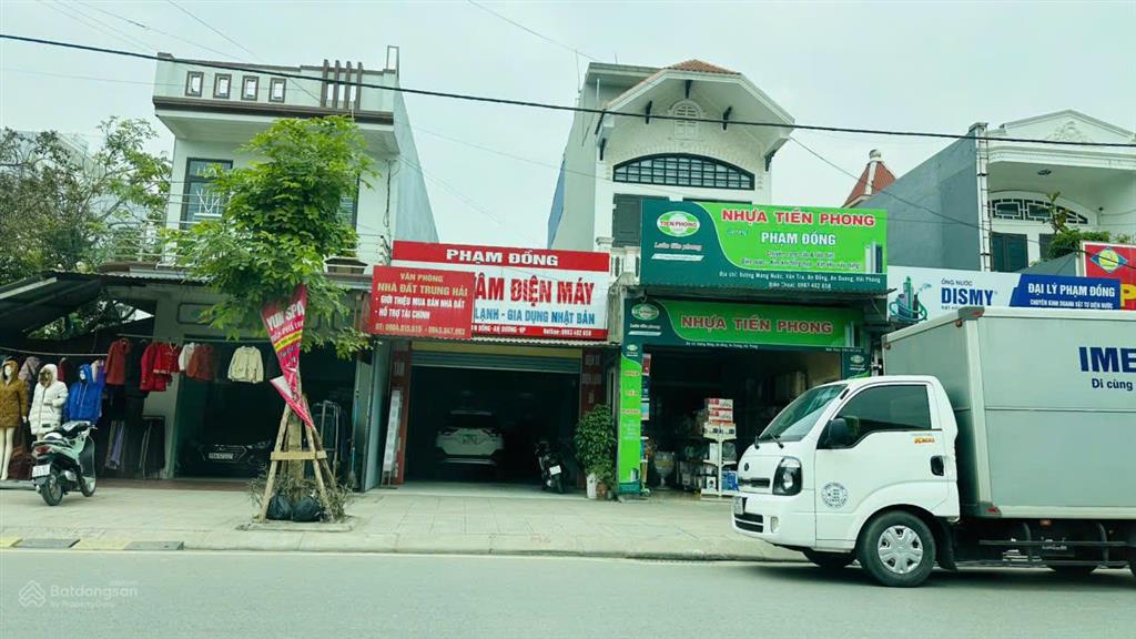 Mặt đường máng nước (sát hoàng huy)  90m2  mặt tiền 5,6m  nhà cũ  giá 11,8 tỷ