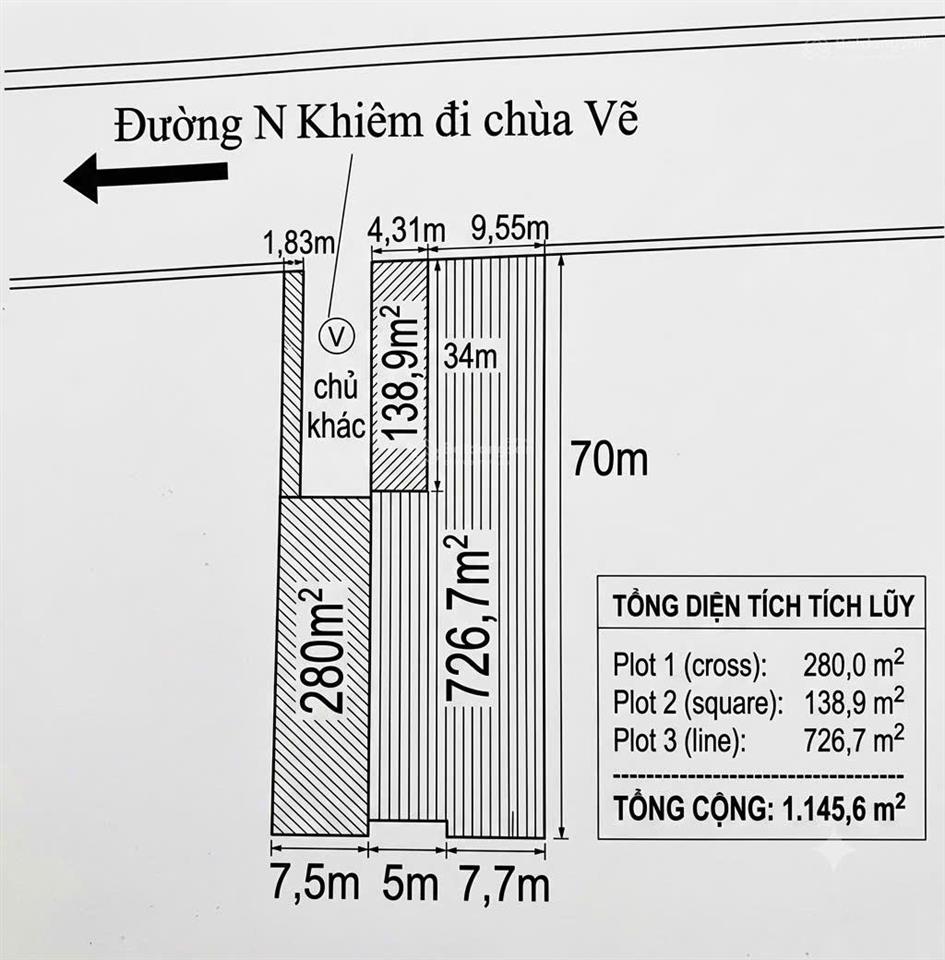 Bán nhà mặt đường nguyễn bỉnh khiêm (gần showroom âu lạc)  1145,6m2  giá 50 tỷ