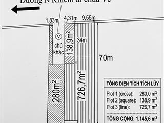 Bán nhà mặt đường nguyễn bỉnh khiêm (gần showroom âu lạc)  1145,6m2  giá 50 tỷ