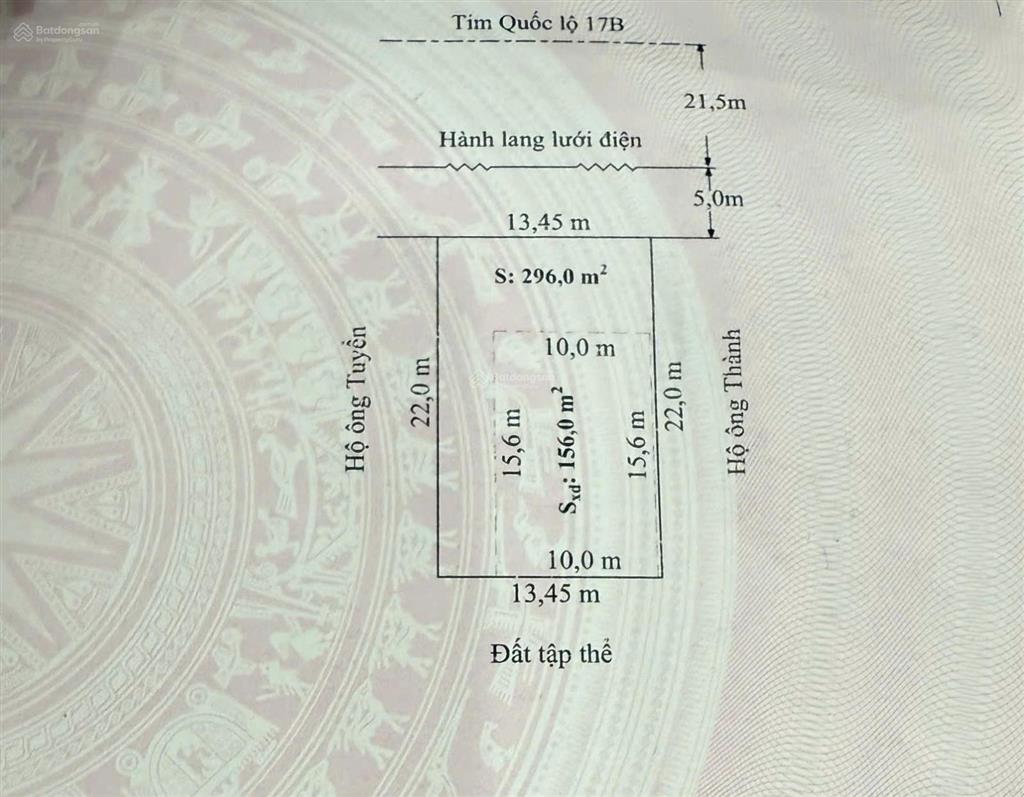 Mặt đường 208 đoạn đẹp (gần hoàng huy)  đối diện sông rế  890m2  ngang 13,45m  giá 21,8 tỷ