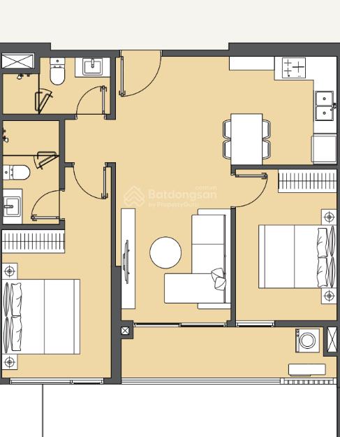 Bán 2pn 78m2 global city (7.472 tỷ)  vốn 2.8 tỷ trong 3 năm  view đẹp