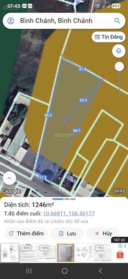 Cần bán đất mt hoàng phan thái, bình chánh, hồ chí minh 1259m2 có 1122m2 ođt giá 45 tỷ thương lượng