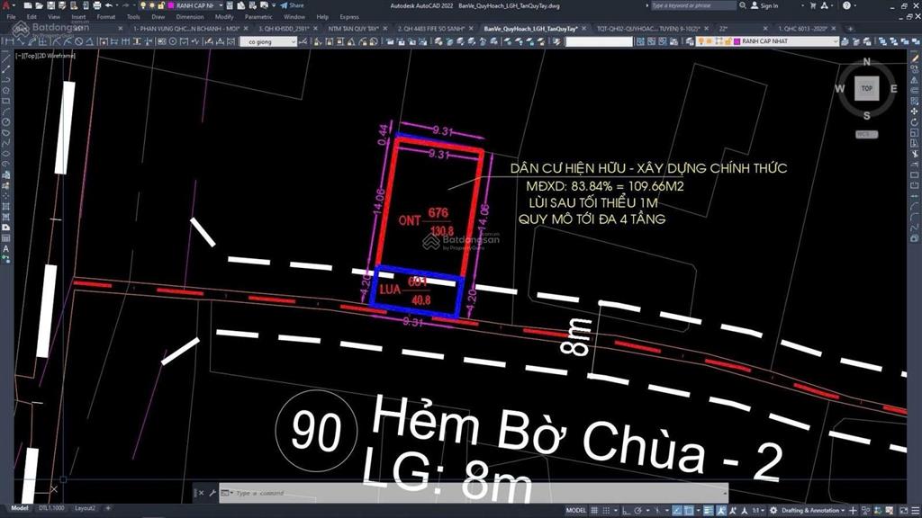 Bán đất thổ cư đẹp tại 1/đường bờ chùa, xã bình chánh, 172m2 9.3x16.3m, 130m2 thổ cư, giá 2,9 tỷ tl