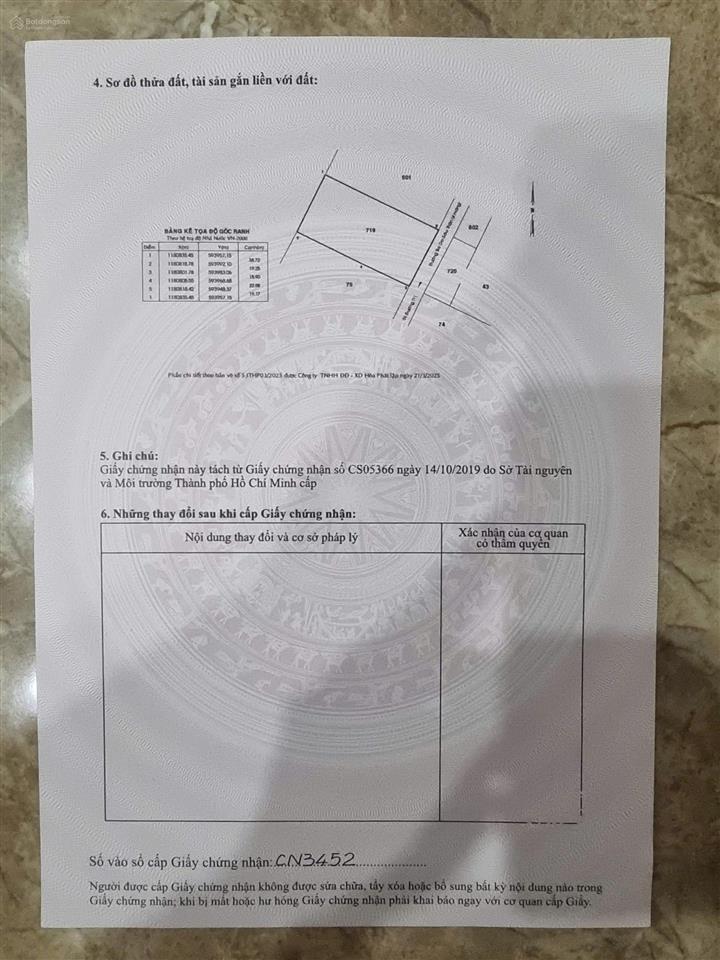 Bán đất 743m2 đường bê tông tại tân quý tây, bình chánh quy hoạch xây mới lên đc thổ cư giá 5,5 tỷ