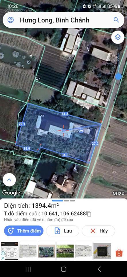 Bán căn nhà sân vườn đường liên tổ 48, xã hưng long, bình chánh, 1325 m2 có 300m2 thổ cư 10 tỷ 8 tl