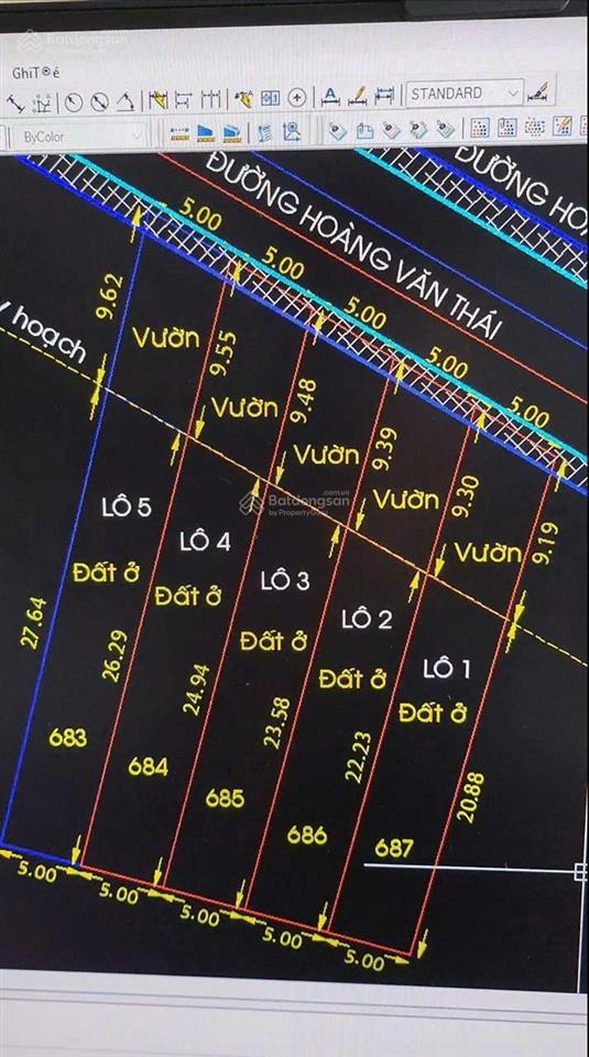 Bán đất mt đường hoàng phan thái xã bình chánh dt 179m2 5x36 có 132,7m2 thổ cư giá 7ty thương lượng