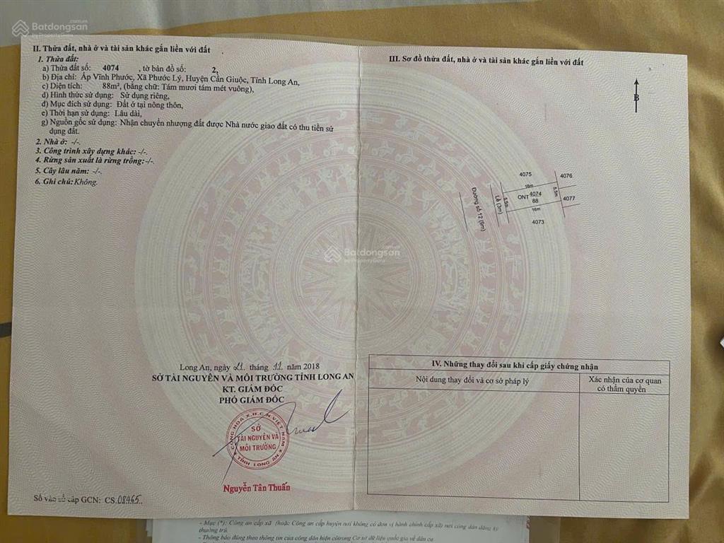 Bán nền đất thổ cư đường số 12 kđt 5 sao 1 đinh đức thiện phước lý cần giuộc 2,5 tỷ 88 m2 5.5x16