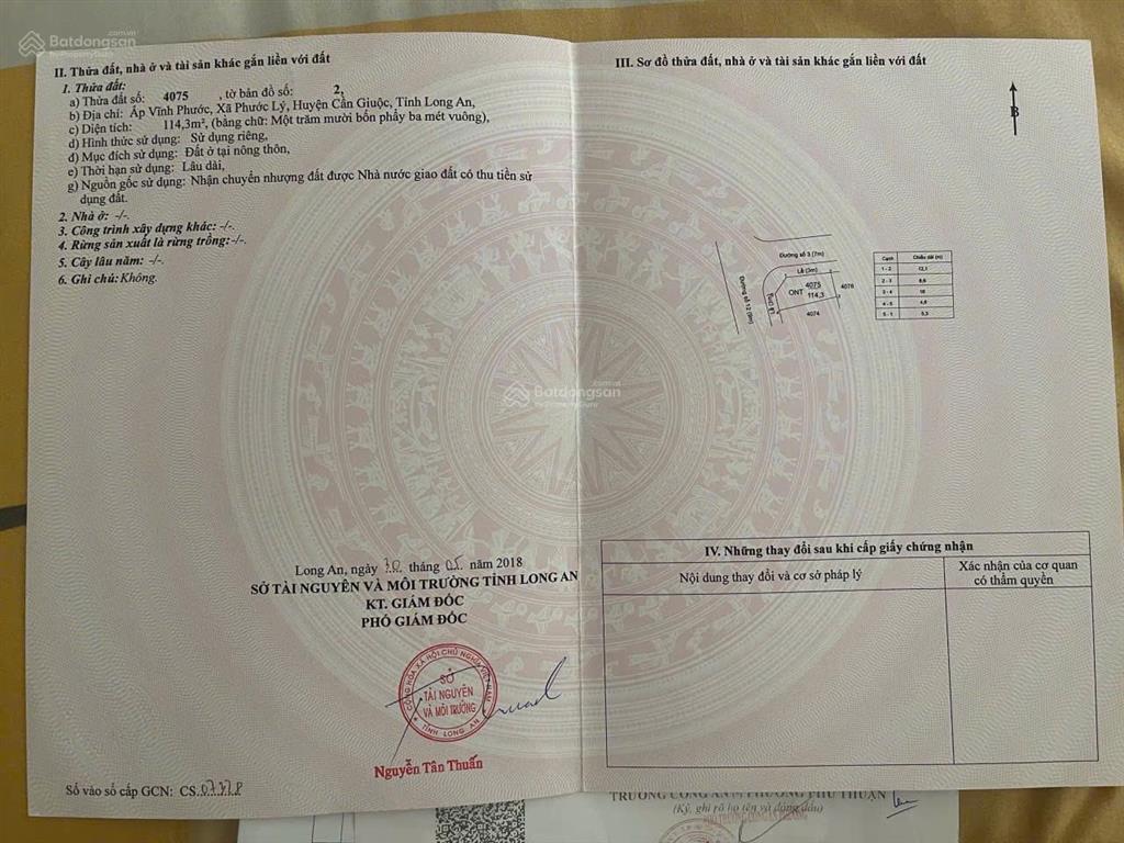 Bán nền đất thổ cư đường số 12 kđt 5 sao 1 đinh đức thiện phước lý cần giuộc 2,5 tỷ 88 m2 5.5x16