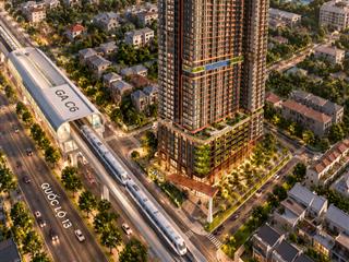 Căn 2pn cách metro c6 300m, mặt tiền ql13, giá từ 43,688tr/m², savills vận hành