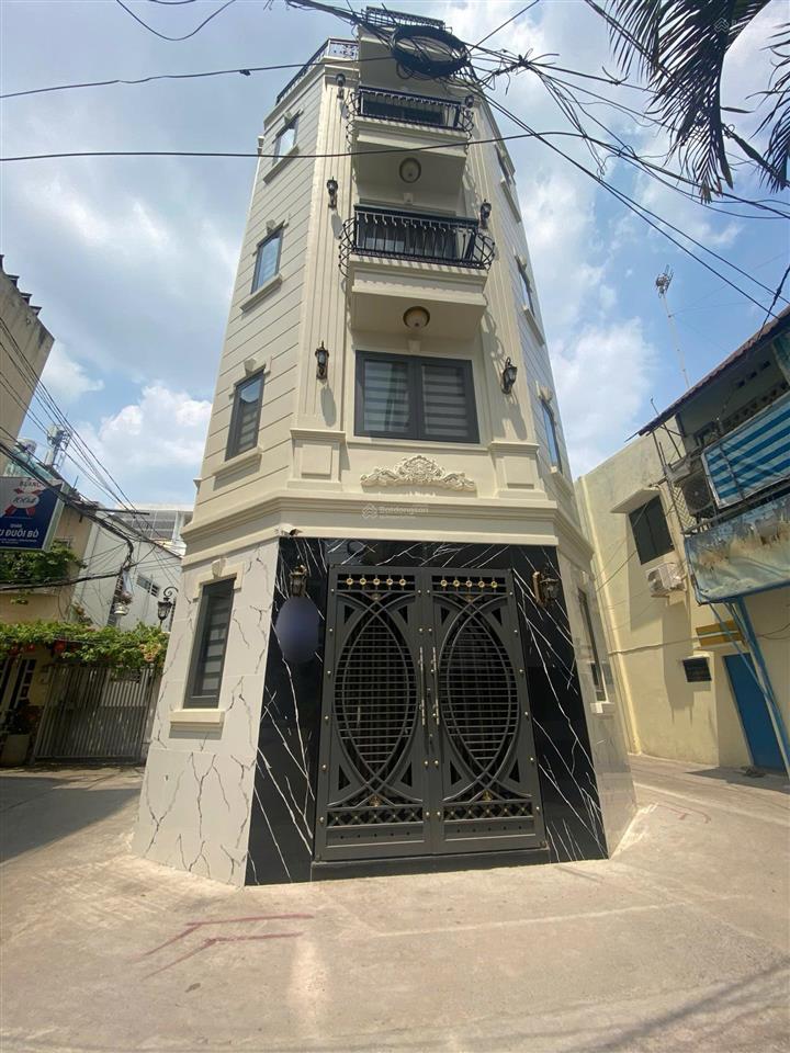 Nhà đẹp 4pn vô ở liền! cầm bá thước khu phan xích long pn, 5,2x10m  cn 49m2  5 tầng, chỉ 13 tỷ