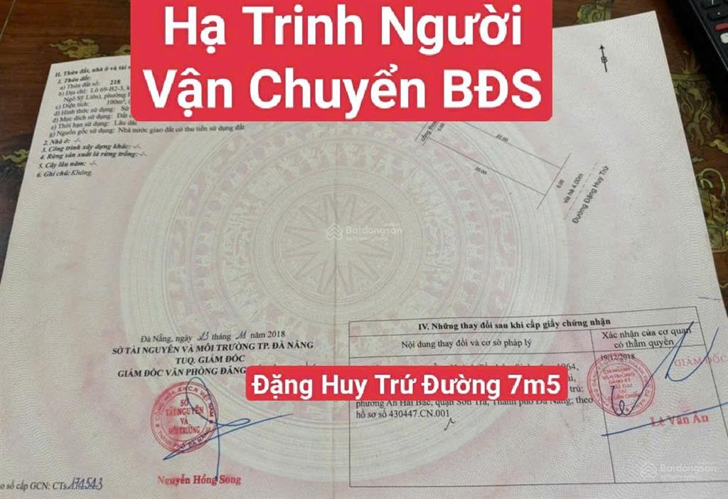 Nhà đặng huy trứ đường 7m5 gần biển