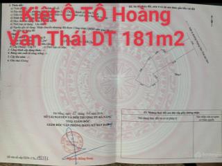 Đất kiệt 5m hoàng văn thái, dt khủng 181,2m2