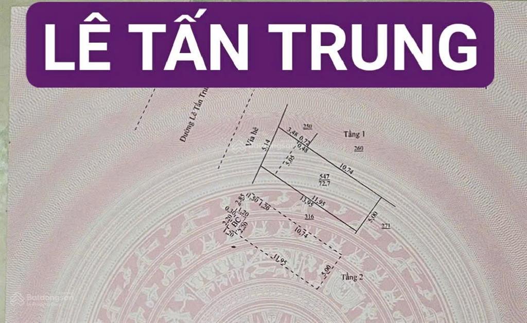 Nhà lê tấn trung đường10 gần biển gần chợ