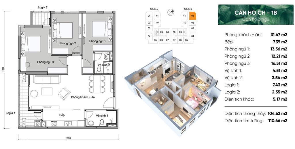 Chính chủ gửi bán căn góc tại bình minh garden, 7,89 tỷ (75,8tr/m2), 104m2, 3pn, 2wc, đủ đồ đẹp