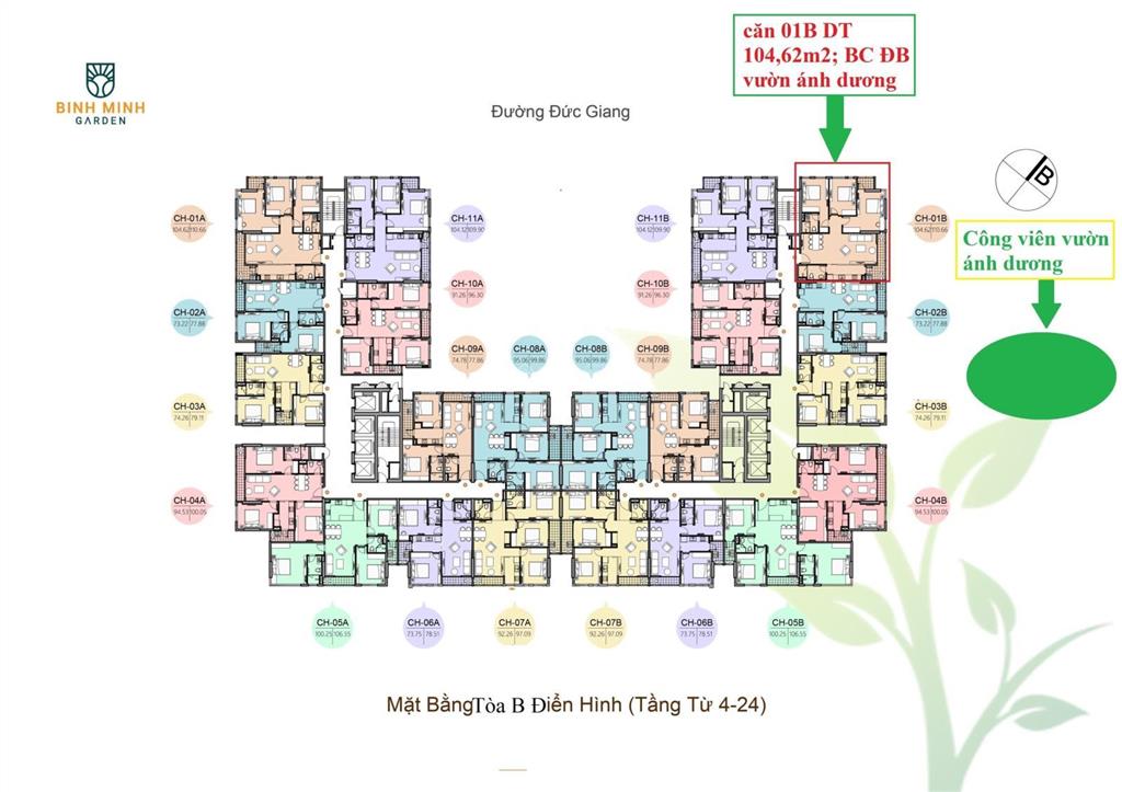 Chính chủ gửi bán căn góc tại bình minh garden, 7,89 tỷ (75,8tr/m2), 104m2, 3pn, 2wc, đủ đồ đẹp