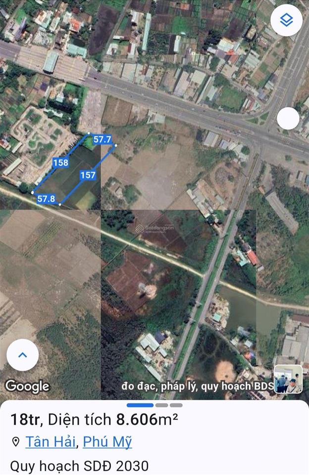 Bán 8600m đất tân hải, mặt đường dầu khí, gần trục hoàng sa