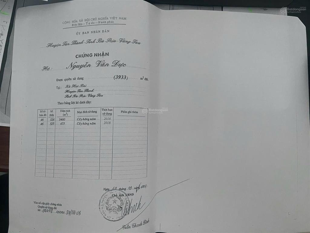 Bán 8600m đất tân hải, mặt đường dầu khí, gần trục hoàng sa