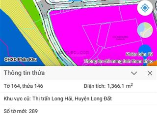 Cần bán 5041.8m đất long hải, qh du lịch,đất giao thông