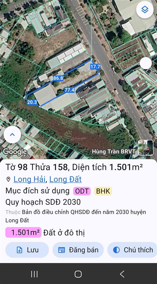 Bán lô đất mặt đường nguyễn tất thành 1501m 46 tỉ