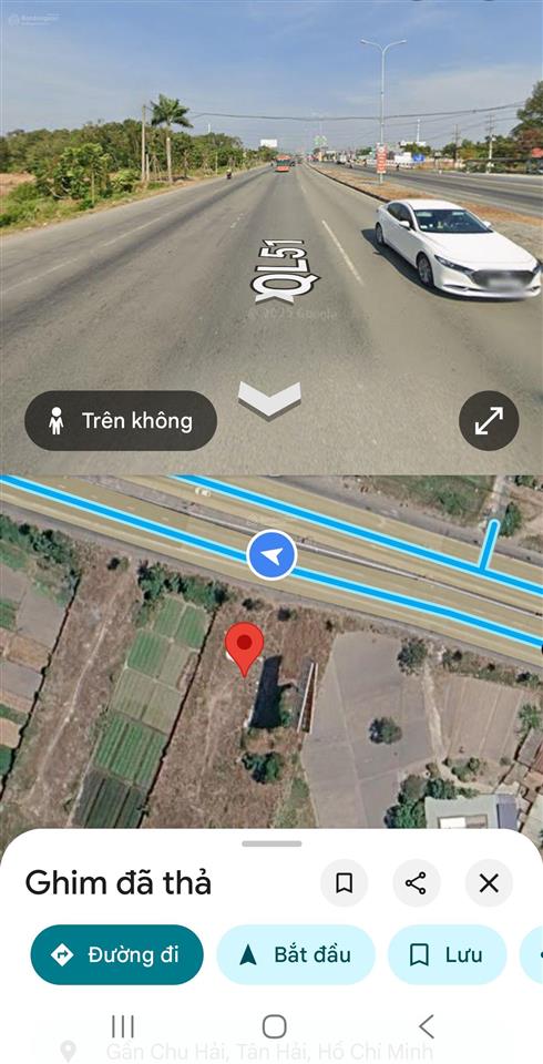 Bán lô đất mặt tiền ql 51, đối diện ubnd xã tân hải